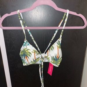 Xhilaration palm tree bikini top in small new with tags